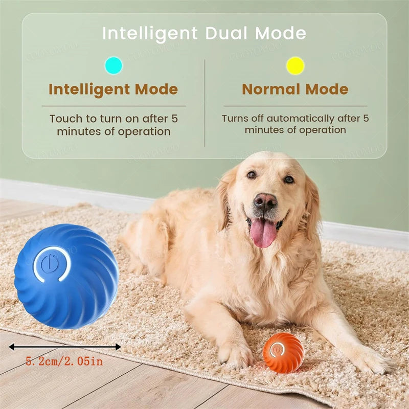 Pelota Interactiva Inteligente para Mascotas - Recargable y Automática