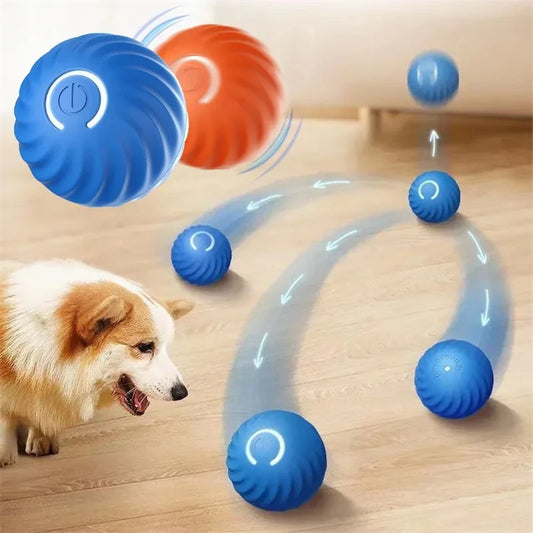 Pelota Interactiva Inteligente para Mascotas - Recargable y Automática